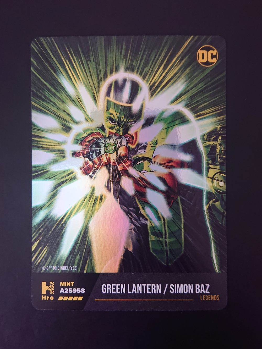 2022 DC Multiverse Card Chapter 2 Legendary - Simon Baz Green Lantern - Legends